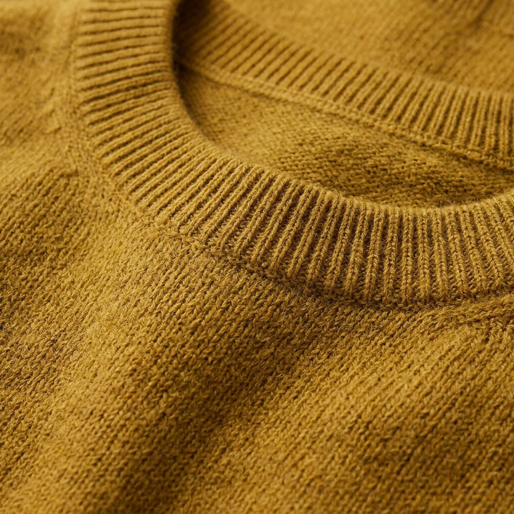 Men's Flecked Crewneck Sweater, Regular Fit Over a Shirt