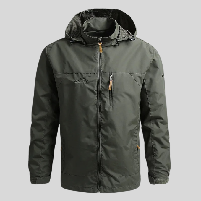 Men's Knit Drawstring Jacket, Weekend Woven Utility Coat