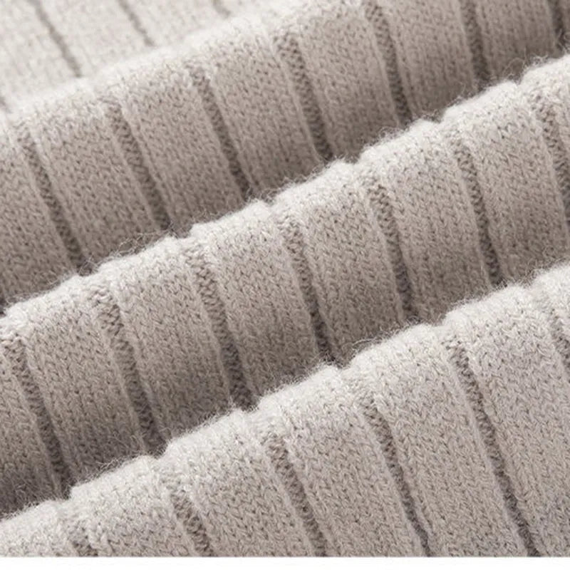 Men's Ribbed Quarter-Zip Pullover, Slim Stand-Collar Knit