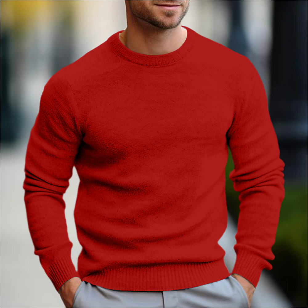 Men's Smooth-Knit Crewneck Sweater, Slim-Fit Everyday Pullover