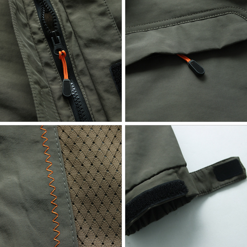 Men's Fleece-Lined Hooded Jacket, Woven Shell with Drawcord Hood
