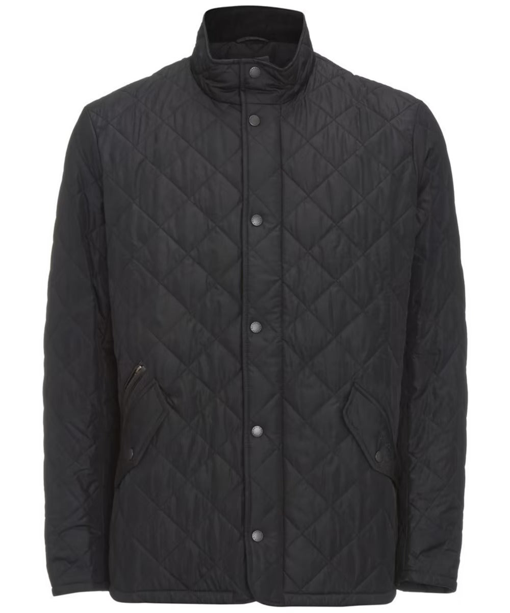 Men's Diamond-Quilted Jacket, Stand Collar and Zip Side Pockets