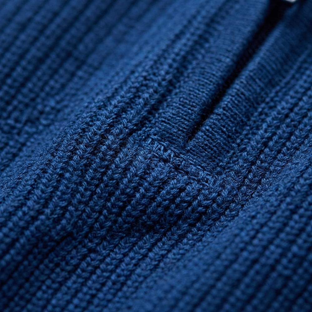 Men's Ridged-Knit Quarter-Zip Pullover, Exposed-Zip Stand-Collar Sweater