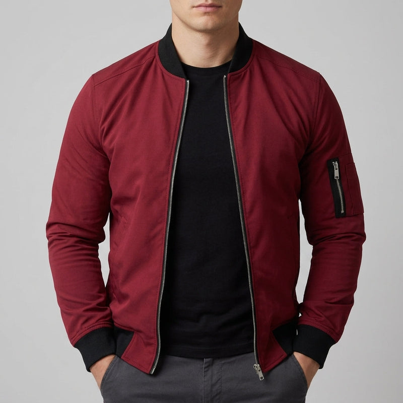 Men's Quilted Bomber Utility Jacket, Weekend Padded Winter Coat