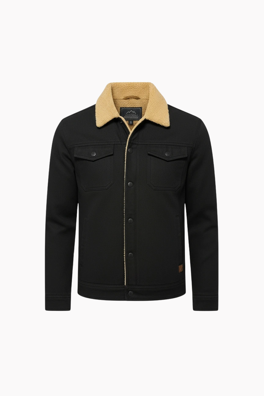 Men's Sherpa-Collar Trucker Jacket, Snap-Front Everyday Coat