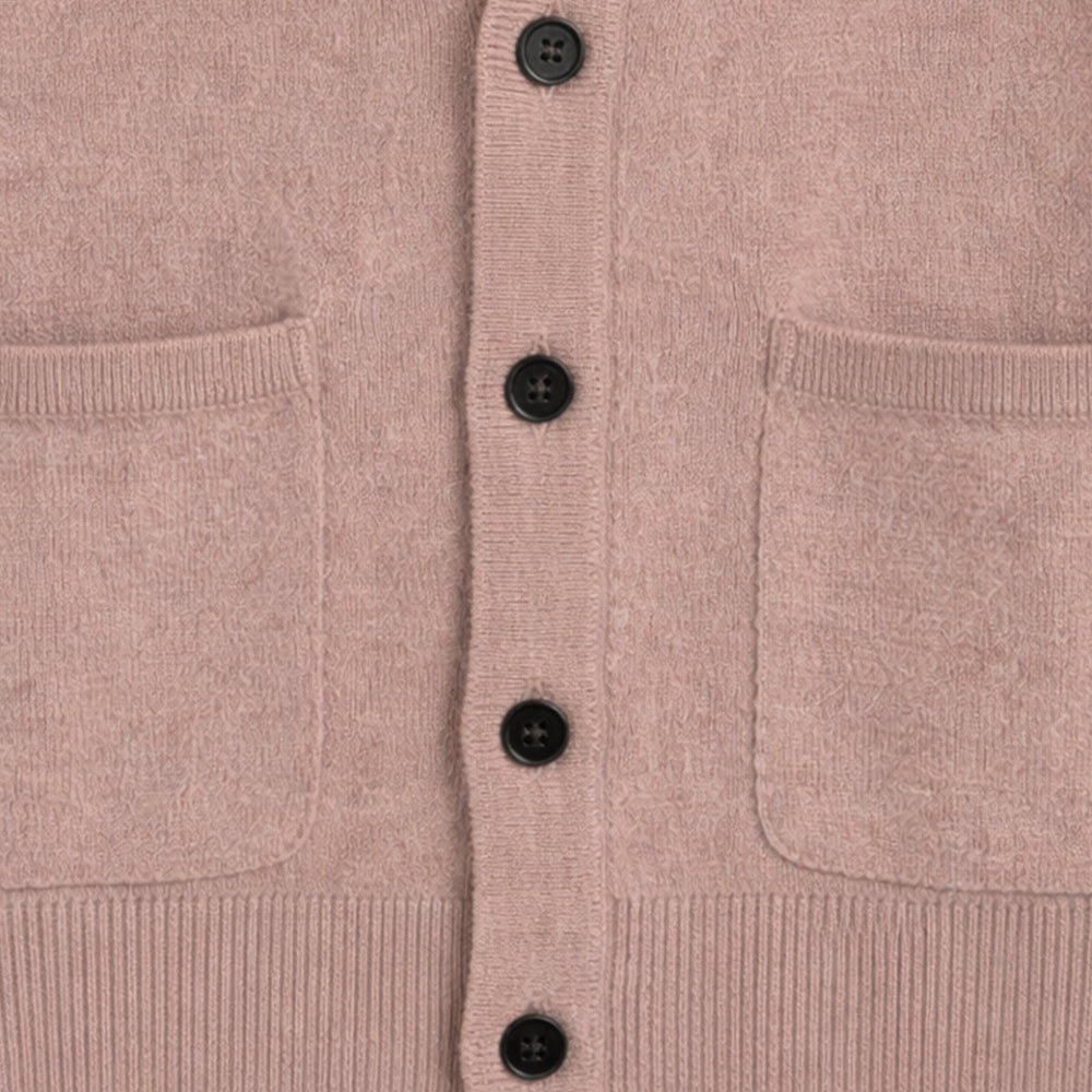 Men's Soft-Knit V-Neck Cardigan, Six-Button Patch-Pocket Sweater