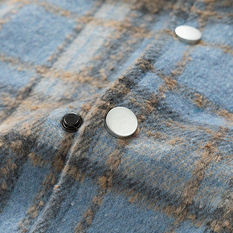 Men's Checked Snap-Front Jacket, Sherpa-Lined Overshirt