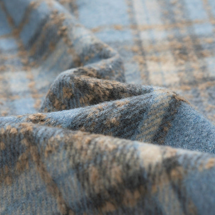Men's Checked Snap-Front Jacket, Sherpa-Lined Overshirt