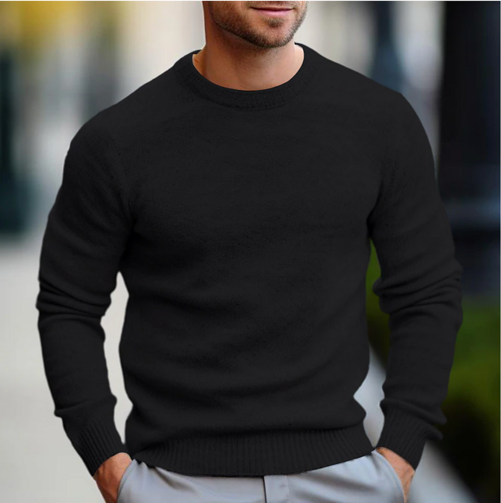 Men's Smooth-Knit Crewneck Sweater, Slim-Fit Everyday Pullover