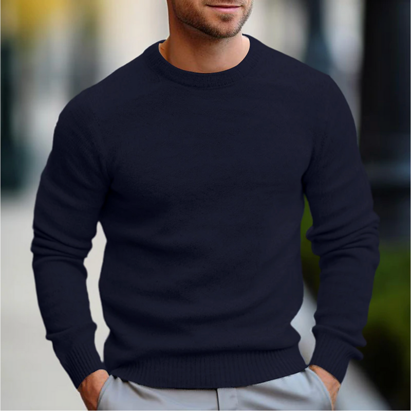 Men's Smooth-Knit Crewneck Sweater, Slim-Fit Everyday Pullover