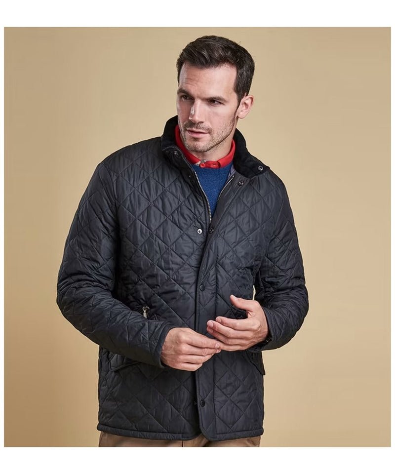 Men's Padded Button-Front Utility Jacket, Cold-Weather Woven Seasonal Coat