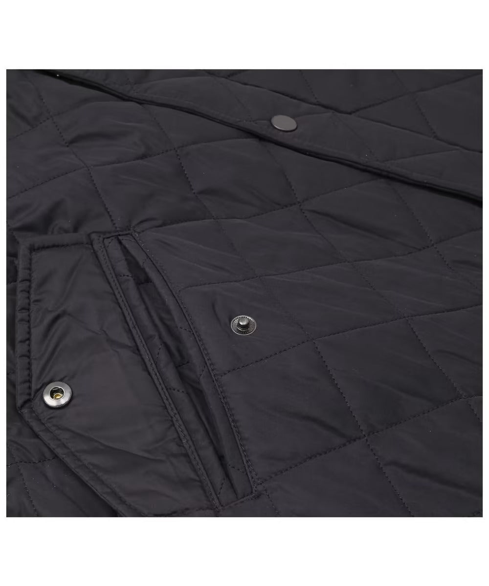 Men's Diamond-Quilted Jacket, Stand Collar and Zip Side Pockets