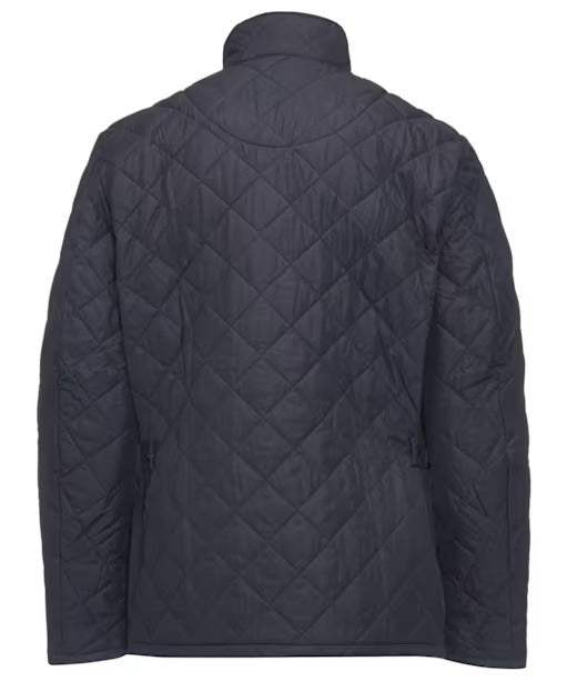 Men's Diamond-Quilted Jacket, Stand Collar and Zip Side Pockets